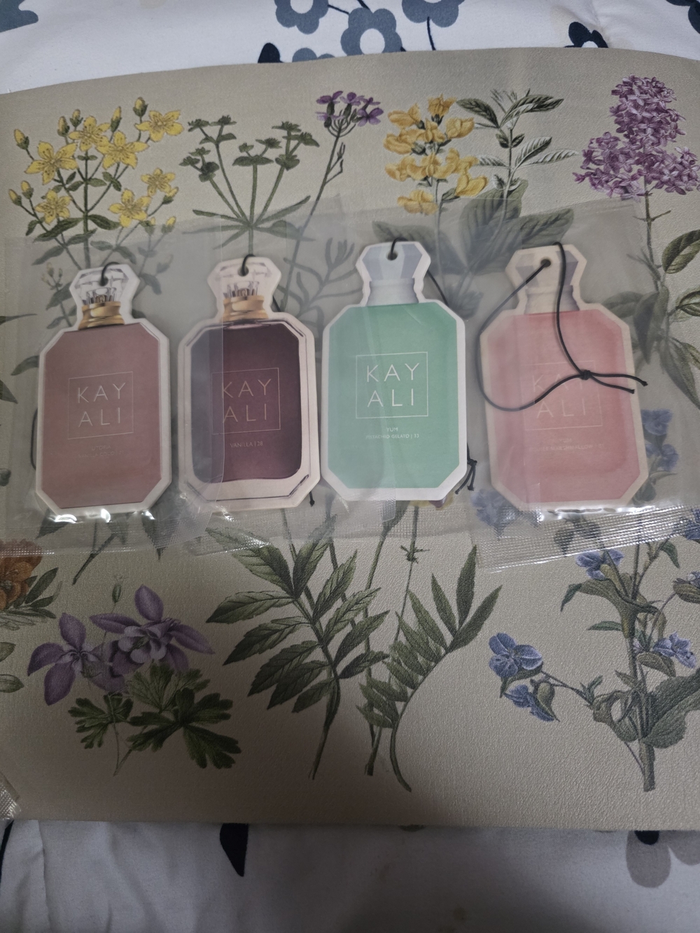 Kayali Scented Air Freshener Pack - Pink, Purple, Teal, Rose